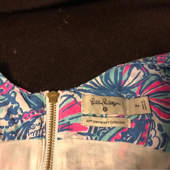 Lilly Pulitzer for Target Dress 20th Anniversary Collection Size 2 Blue Pink - Picture 2 of 7